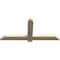 Ekena Millwork Eugene Rough Sawn Timber Gable Bracket, Douglas Fir, 48"W x 22"H x 2"D x 4"F, 11/12 Pitch GBW048X22X0204EUG00RDF - alternate 4